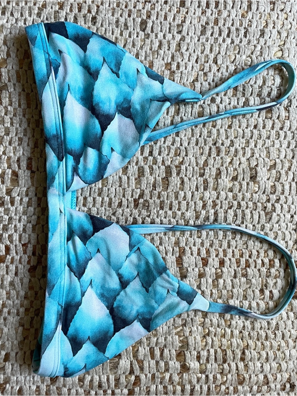Midori Blue Mermaid Triangle Bikini Top